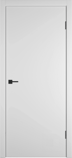 Межкомнатная дверь VFD Basic Emalex Ice ДГ кромка ABS черная