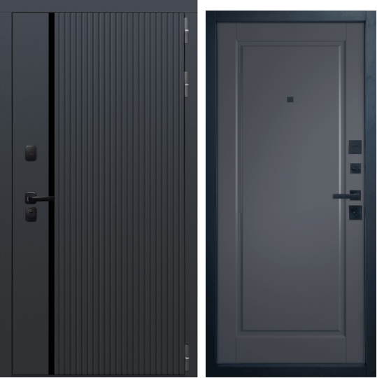 Входная дверь VFD Line Антрацит/Glanta Onyx