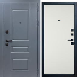 Входная дверь VFD Status Муар серый/Niuta Midwhite