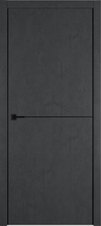 Межкомнатная дверь VFD Urban 1 Jet Loft ДГ черный молдинг black mould кромка алюминиевая черная на 2 стороны BE