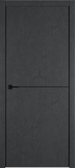 Межкомнатная дверь VFD Urban 1 Jet Loft ДГ черный молдинг black mould кромка алюминиевая черная на 2 стороны BE
