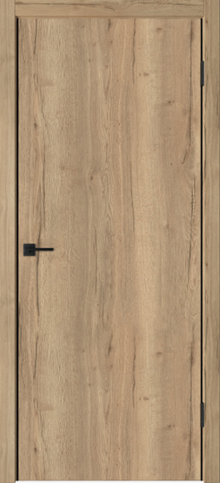Межкомнатная дверь VFD Urban Z Texas Oak ДГ кромка алюминиевая черная на 2 стороны BE