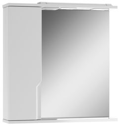 Зеркало-шкаф Домино Optima 65 белый L/R с LED подсветкой