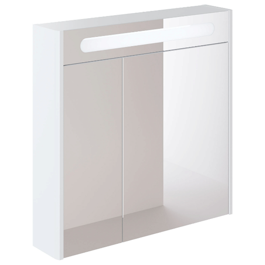 Зеркало-шкаф Итана Roberto 80 белый с LED подсветкой