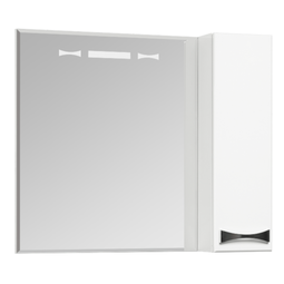 Зеркало-шкаф Акватон Диор 80 белое с подсветкой