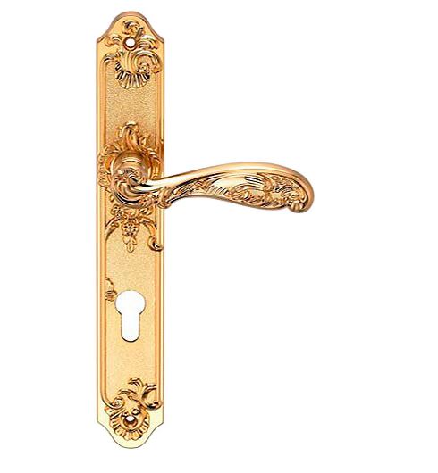 Дверная ручка на планке Genesis Flor S.Gold CL