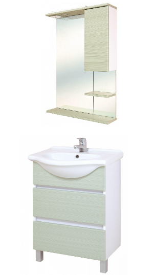Комплект мебели для ванной Onika ЭЛИТА 60.13 олива