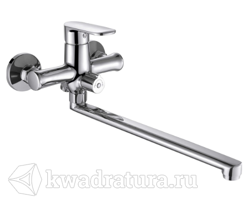 Смеситель для ванны Bravat F6125183CP02LRUS Opal с длинным изливом